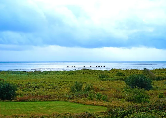 Casa de Férias Reetdachhaus Mit Direktem Meerblick